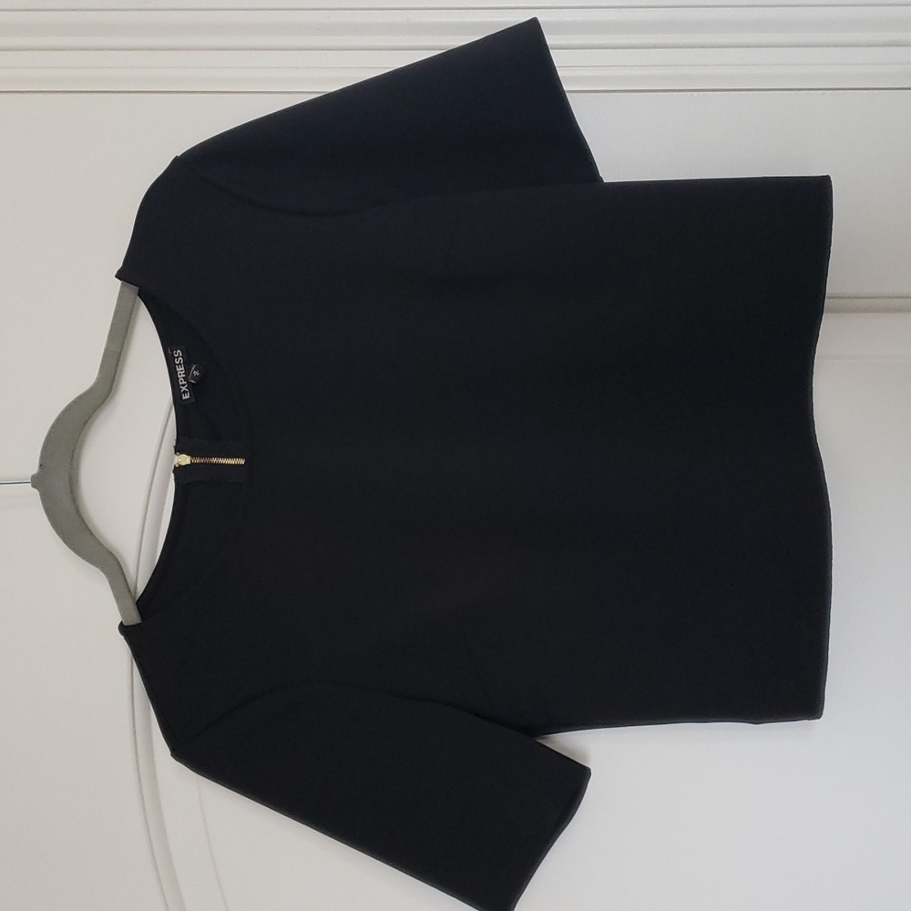 Express suit style crop blouse, size M
